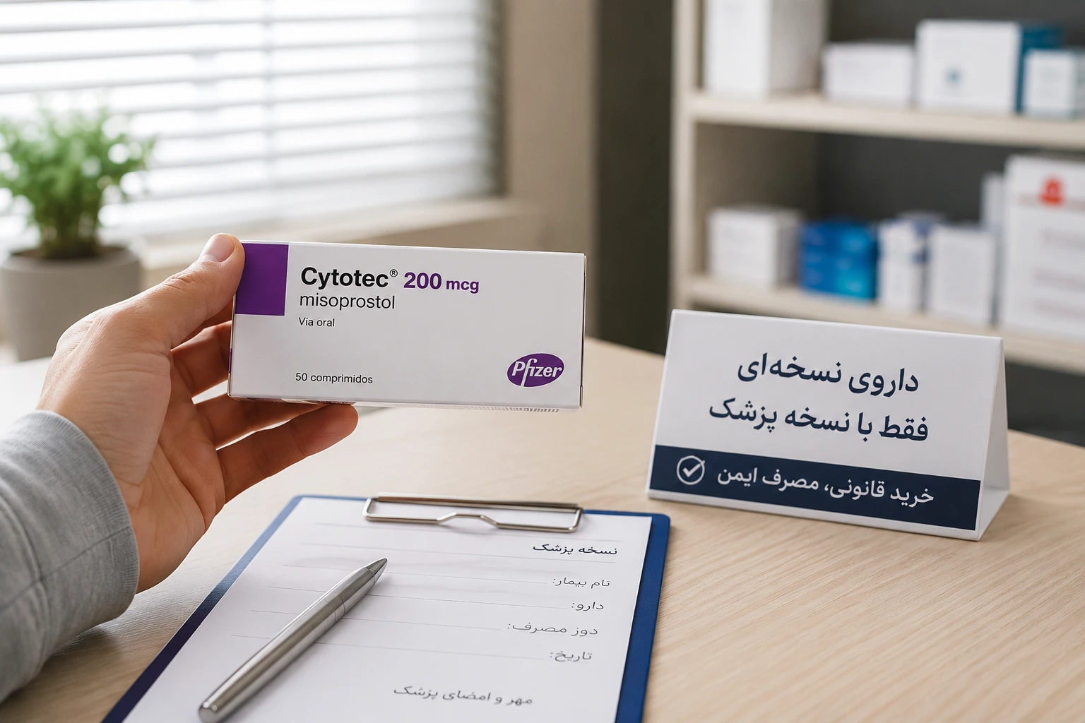 خرید قانونی قرص سایتوتک از داروخانه دارای مجوز با مشاوره داروساز