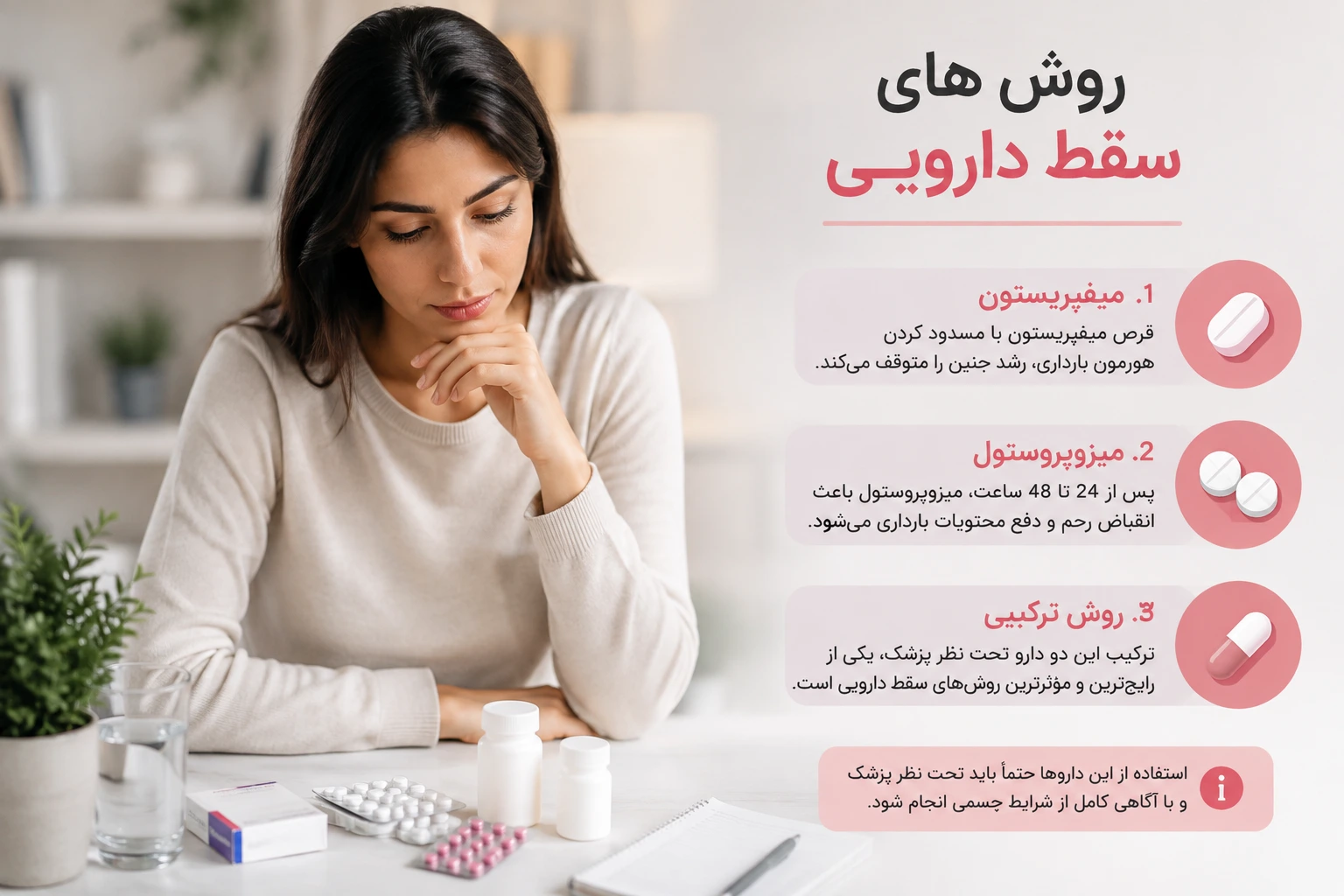 روش های سقط دارویی
