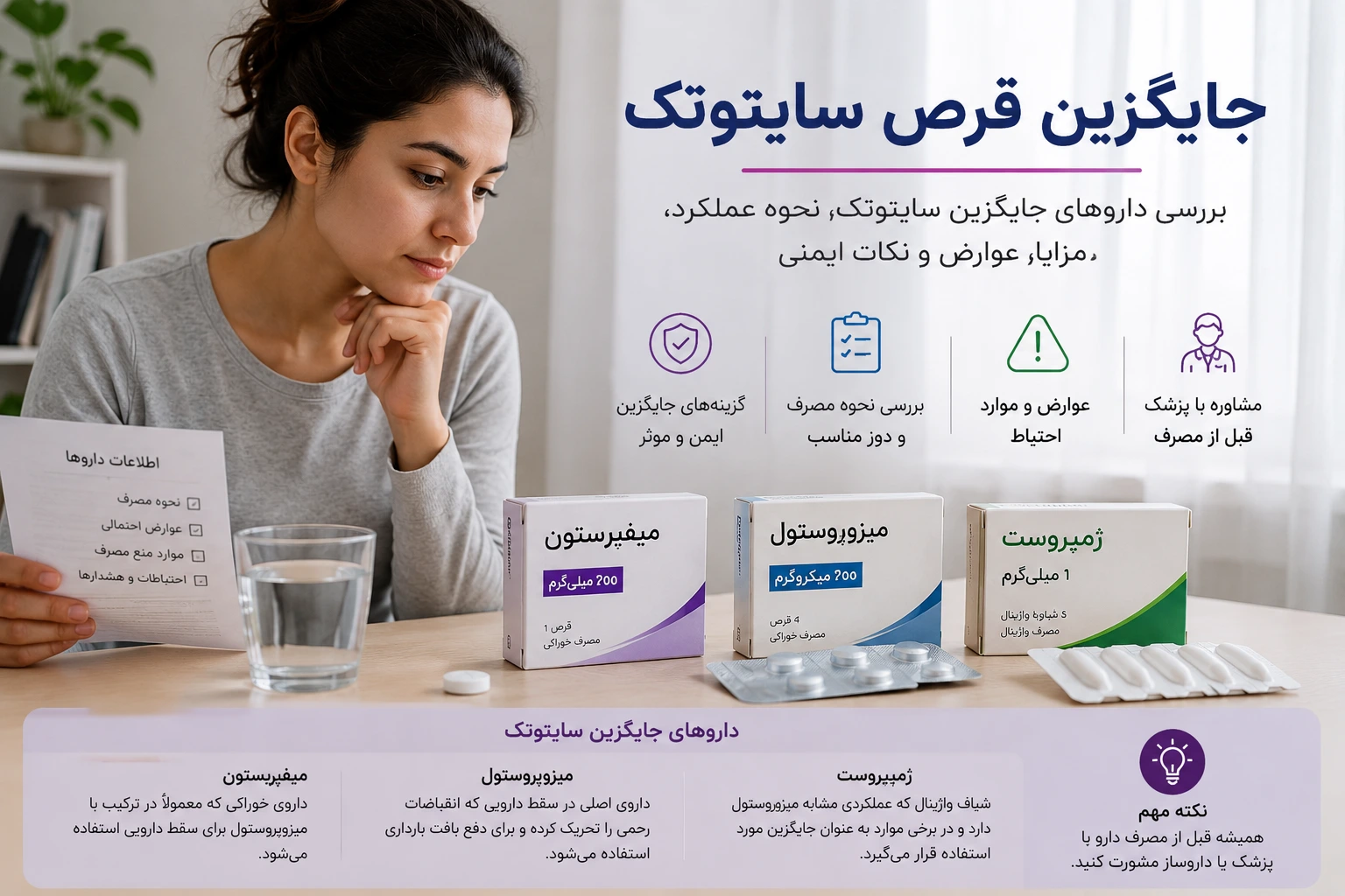 جایگزین قرص سایتوتک